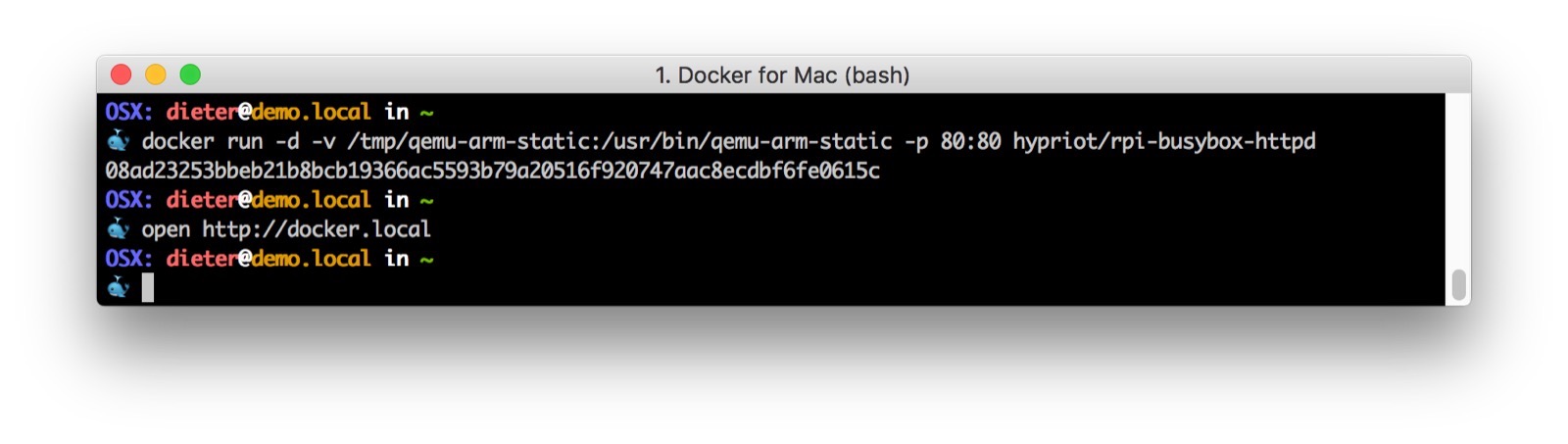 Docker for Mac