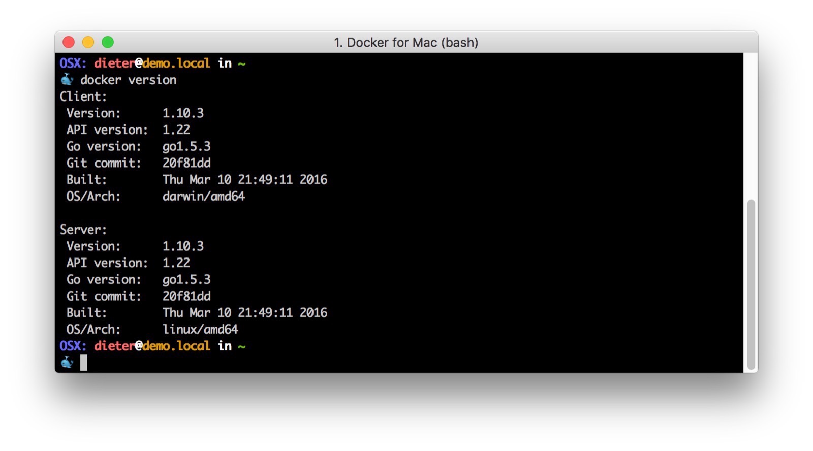Docker For Mac Linux
