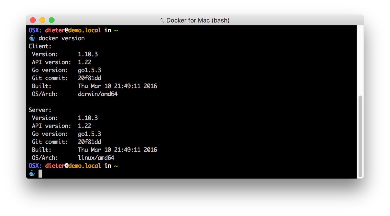 Docker for Mac