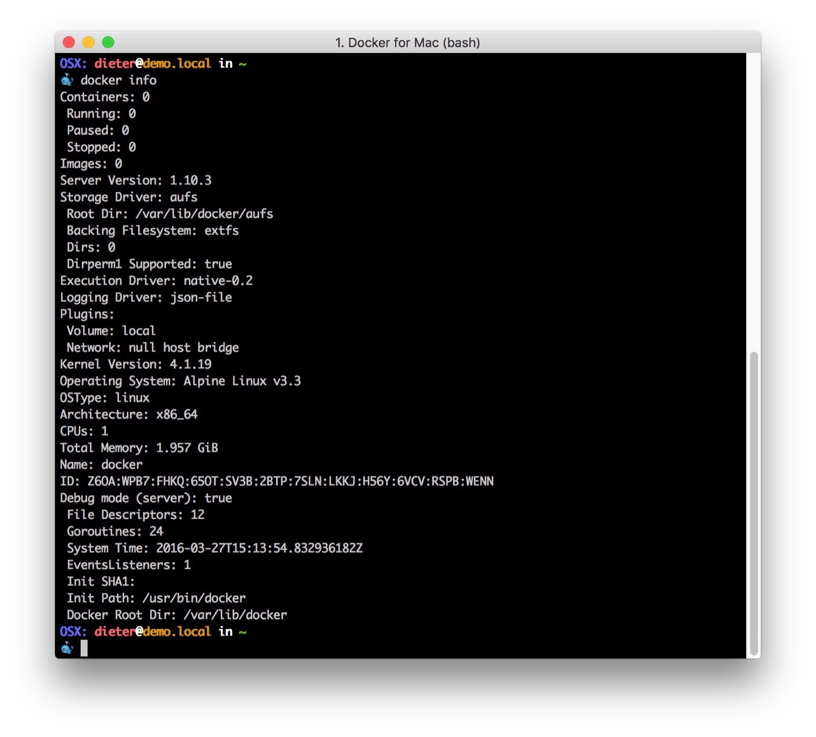 Docker for Mac