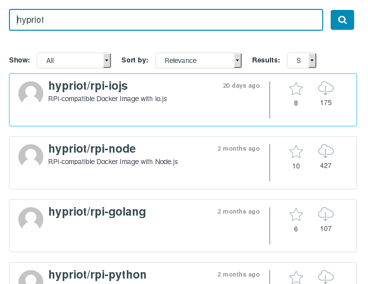 dockerhub-hypriot-search