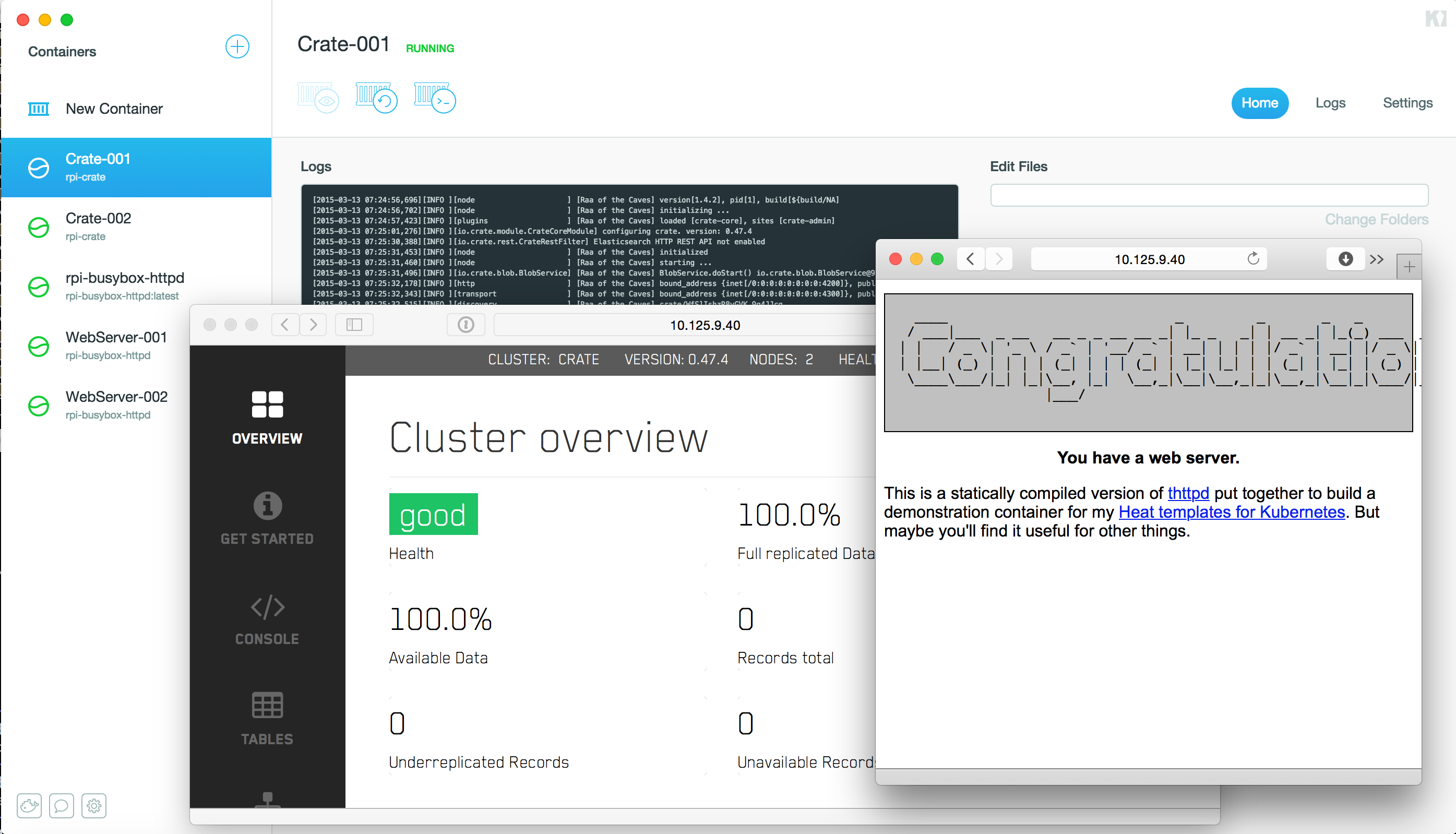 kitematic hostname