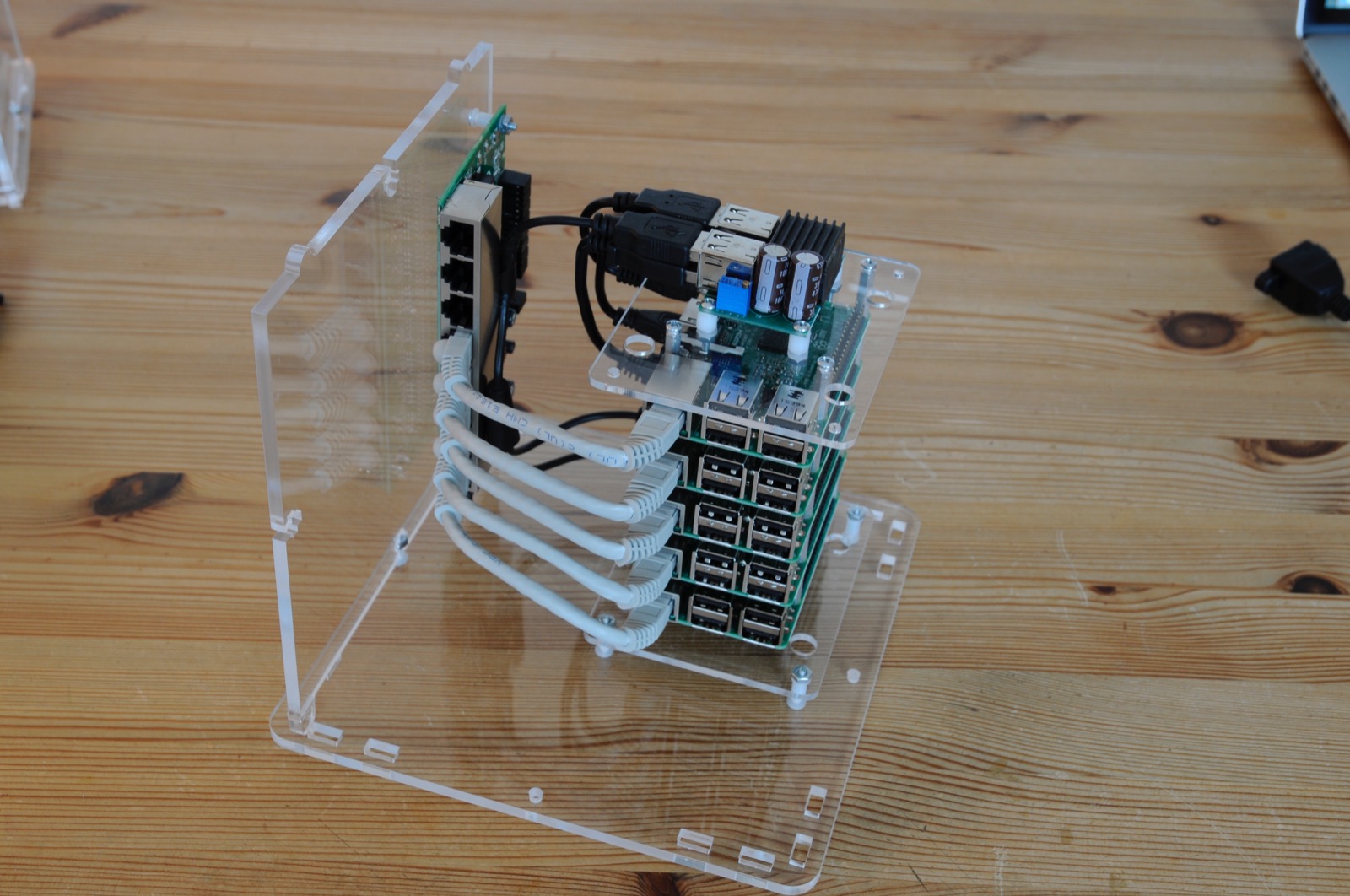 connect ethernet 2 cables build Docker for PicoCluster Docker Swarm a Let's ·